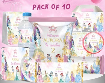 Disney Princess Party Favor Bundle Kids Birthday Decor pa1
