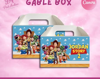 Toy Story Gable Box Label Kids Birthday Party Favor ts1