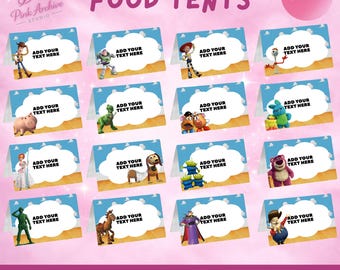 16 Toy Story Food Tente Décoration de fête d'anniversaire pour enfants ts1