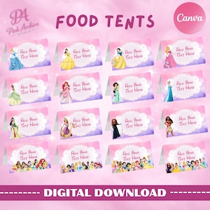 プリンセスフードテント キッズバースデーパーティーデコレーション pr1