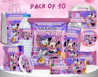 Cadeau d'anniversaire pour enfants Minnie Mouse Bow tique mb1