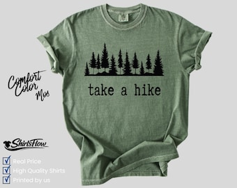 Comfort Colors Take A Hike Shirt, Outdoor Nature Lover Tee