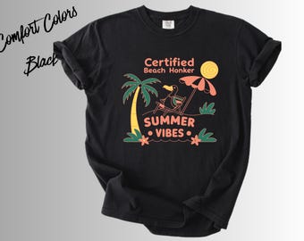 Certified Summer Vibes Goose Shirt | Funny Summer Goose Tee | Beach Vacation T-Shirt | Cute Goose Graphic Shirt | Sunshine Vibes Tee