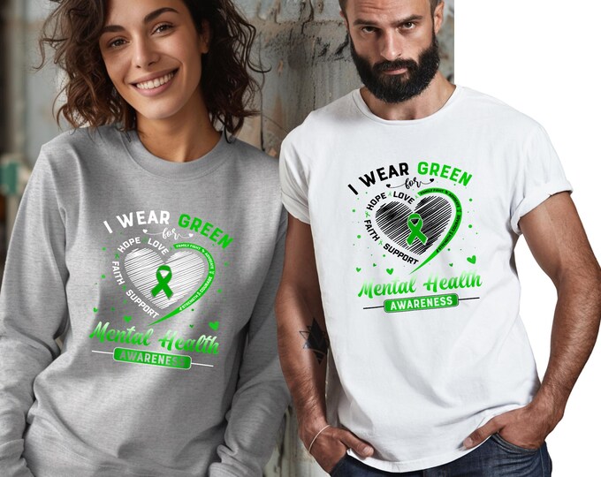 Mental Health Matters Shirt | Inspirational Mental Health Awareness Tee | Self Care Graphic T-Shirt | Positive | Therapy Support Shirt