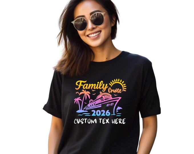 Family Cruise Shirt 2026 | Matching Family Vacation Tee | Cruise Trip Shirt | Family Reunion Cruise Outfit | Custom Cruise Squad T-Shirt