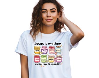 Jesus Is My Jam T-Shirt, Faith Based Graphic Tee, Gospel Music Apparel