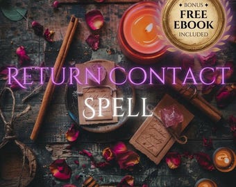 Return Contact Love Spell | Personalized Make Them Reach Out Ritual | Break Their Silence & Restore Contact | FREE eBook | Same Day