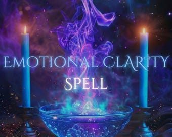 Emotional Clarity Spell | Personalized Mental Fog Clearing | Emotional Balance Ritual | Find Peace And Clarity | FREE eBook | Same Day