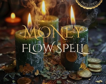 Powerful Money Flow Spell | Abundance Ritual & Green Candle Magic | Personalized Spellcast Service | FREE eBook | Fast Results