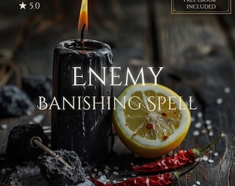 Enemy Banishing Spell | Personalized Dark Banishment Ritual | Remove Toxic People & Clear Your Path | FREE eBook | Same Day