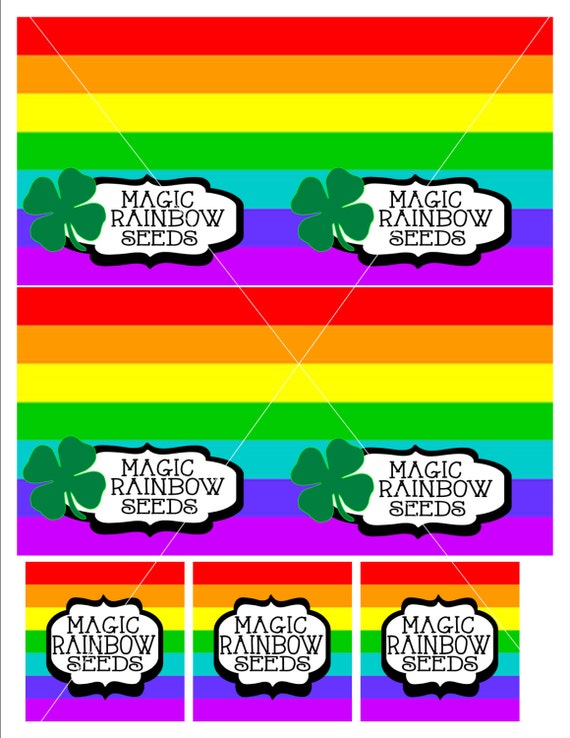 Instant Download Printable rainbow Seeds for Kids - Etsy