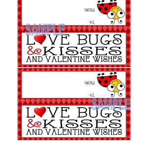 Instant Download Printable love Bug Kids Valentine - Etsy