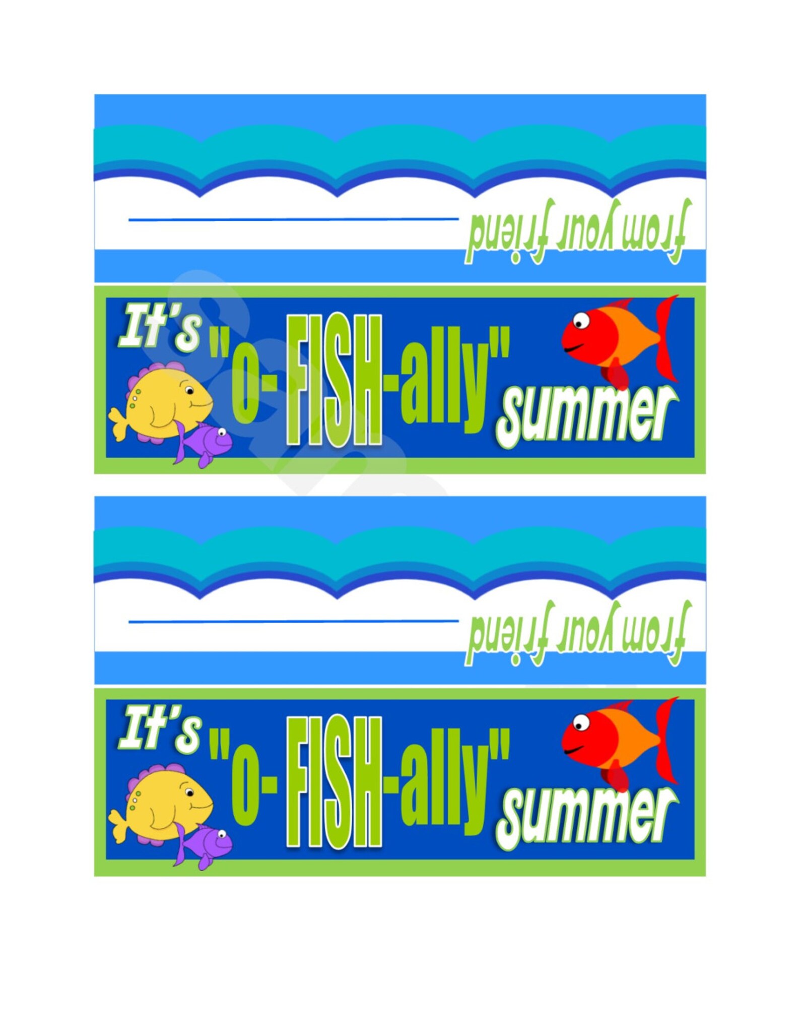 It's Ofishally Officially Summer Tag Label - Etsy
