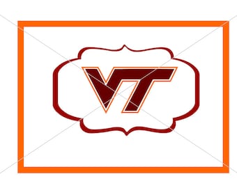 Virginia Tech VT Notecards Instant Download