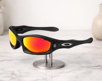 ヴィンテージ オークリー レーシングサングラス、偏光UV400レンズ付き、ユニセックス