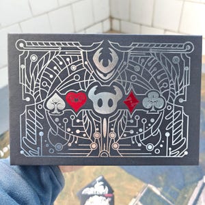 Hollow Knight Inspired Playing B&W Prime Cards, 54 Poker Cards, Fan Made Custom Black Deck, Unique Card Designs
