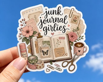 Junk Journal Girlies Vinyl Sticker Decal Gift