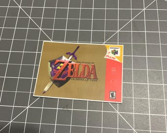 Pegatina de vinilo con meme de The Legend of Zelda: Ocarina of Time para Nintendo 64. Regalo ideal.