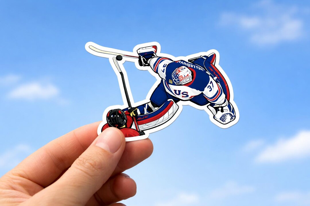 USA Hockey Save Olympics Puck Stops Here Sticker Vinyl Decal Gift - Etsy