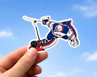 USA Hockey Save Olympics Puck Stops Here Sticker Vinyl Decal Gift