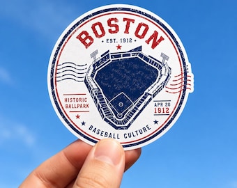 Pegatina de vinilo con sello de pasaporte del estadio Fenway Park de los Boston Red Sox. Regalo