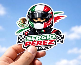 Sergio Perez Mexico F1 Sticker Vinyl Decal Gift