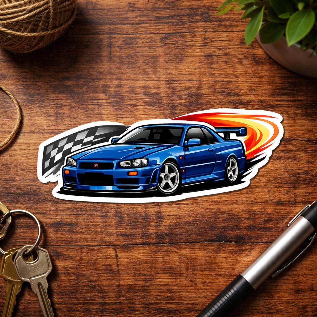 Fast and Furious Skyline Car Sticker Vinyl Decal Gift - Etsy