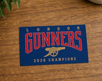 Pegatina del Arsenal FC, campeones de Londres 2026, regalo de la Premier League de fútbol.