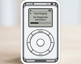 Custom iPod Song Vinyl Sticker Decal Gift