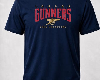 Camiseta del Arsenal FC, campeones de Londres 2026, de los Gunners de Londres. Regalo ideal para aficionados al fútbol.