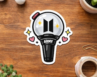 BTS Army Light Stick K-Pop Vinyl Sticker Decal Gift