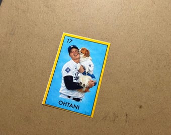 Shohei Ohtani Decoy Loteria Vinyl Sticker Decal Gift LA Dodgers Los Angeles