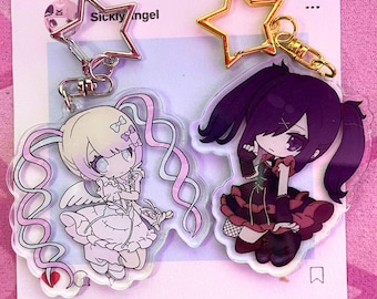 NEEDY GIRL OVERDOSE ケーキ衣装 6cm アクリルキーホルダー丨Ame Chan