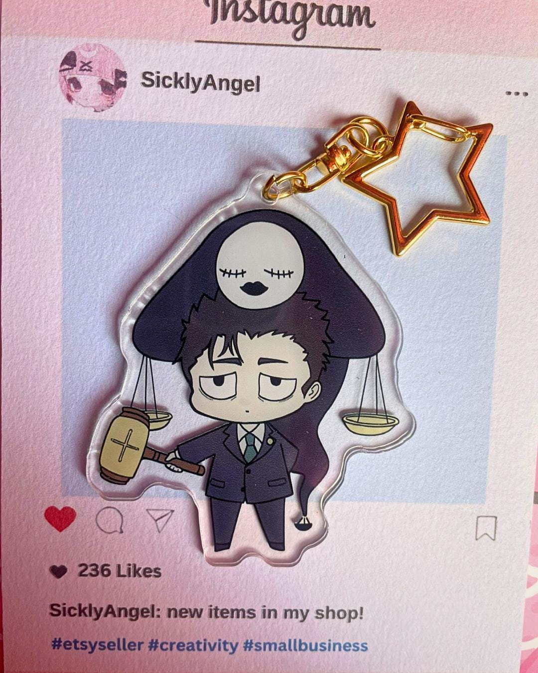 Jujutsu Kaisen | Acrylic Keychain | Hiromi Higuruma | Handmade
