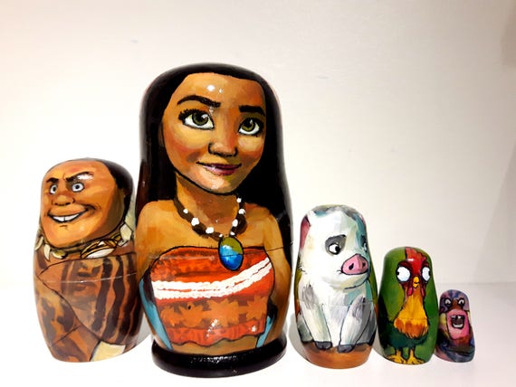 moana nesting dolls