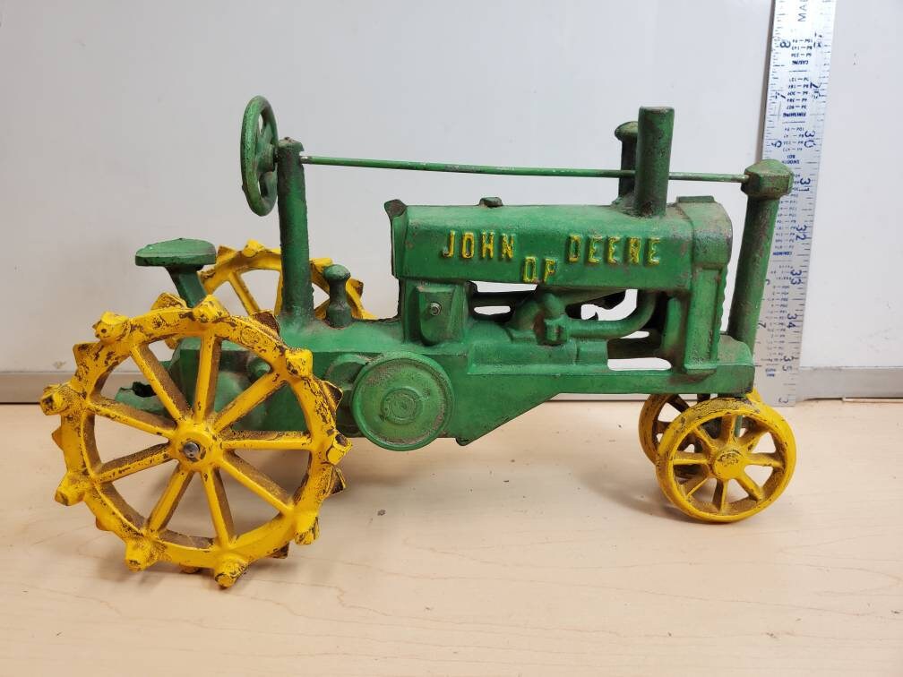 Old cast iron john deere tractor sale