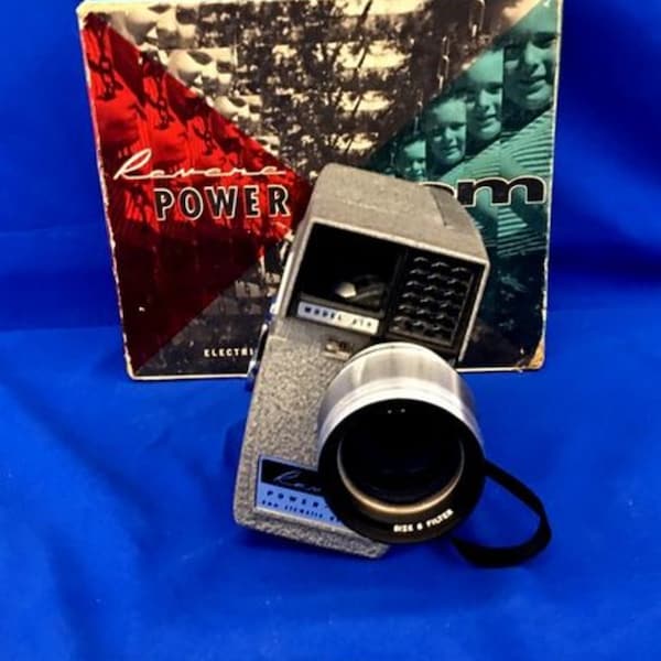 Revere Model 119 Power Zoom 8mm Film Camera with Original Box Free shipping