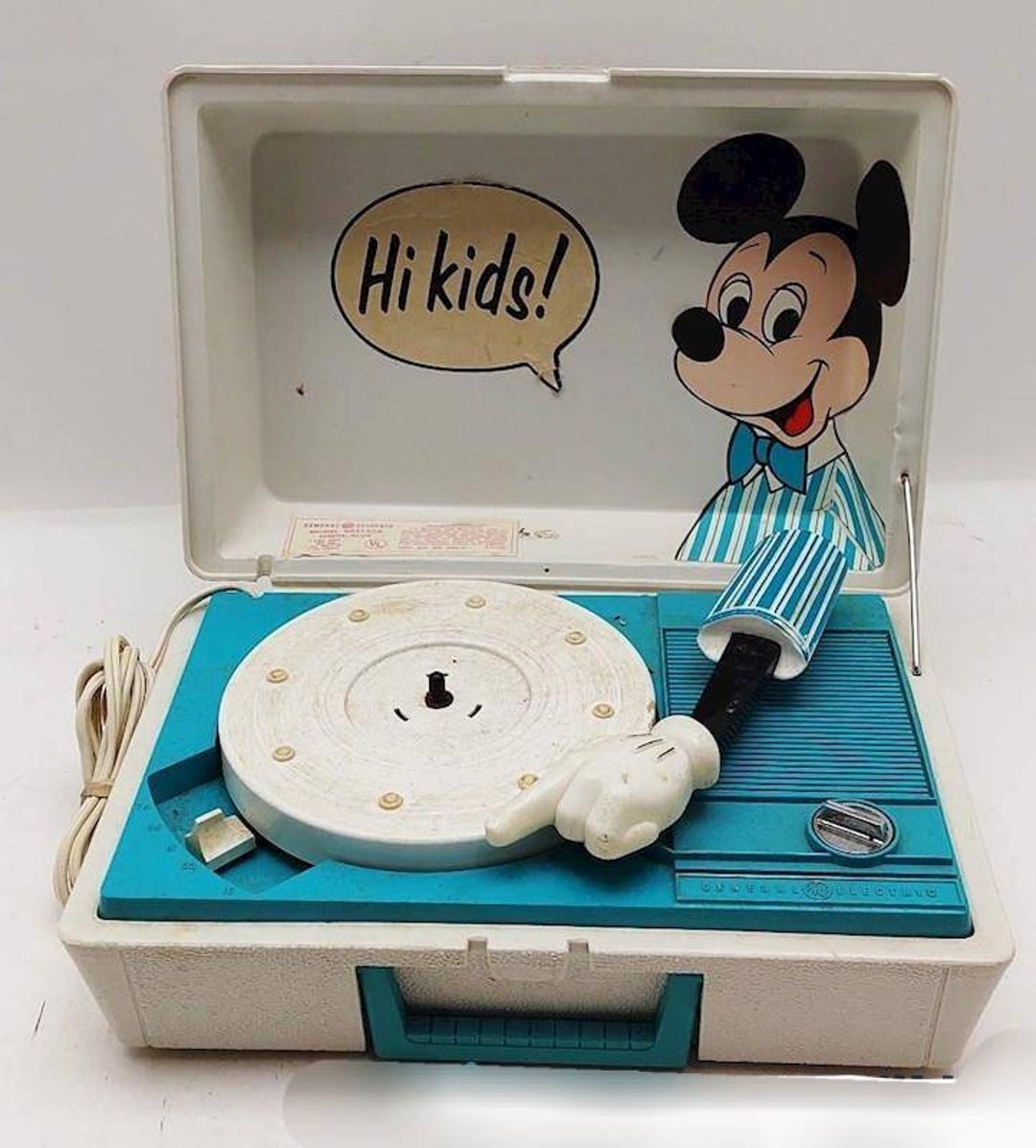 Vintage Mickey Mouse Record Player From General Electric. Etsy