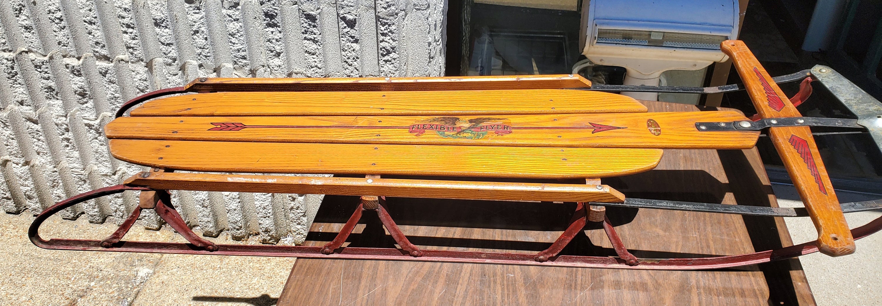 Mid-century Flexible Flyer No. 60H Airline Racer Snow Sled