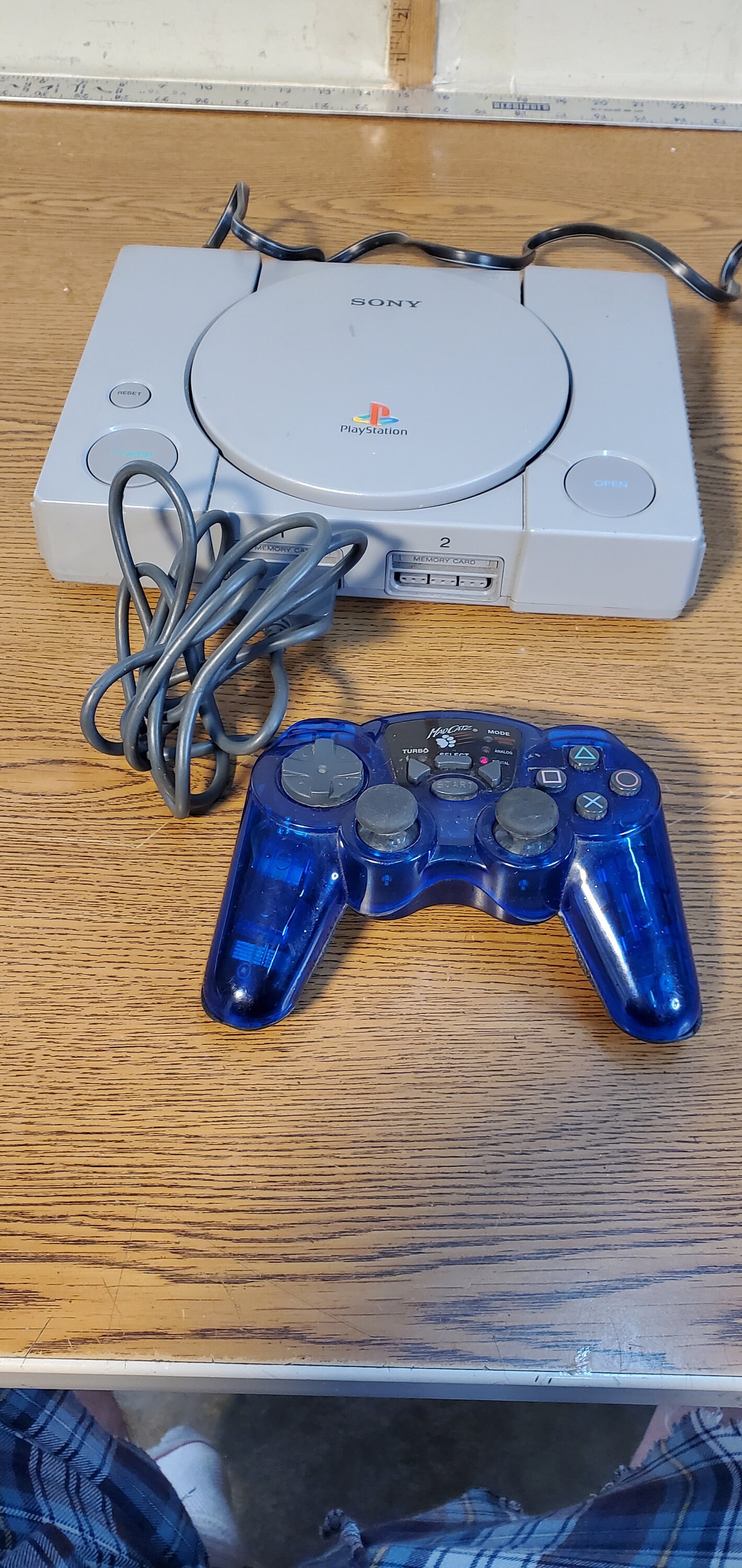 Blue ps1 console sales