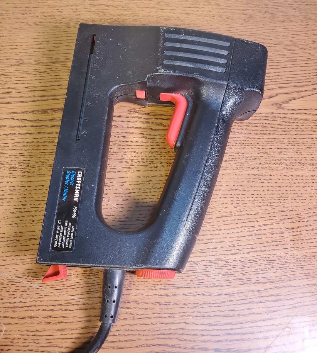 Craftsman 968496 Corded Stapler/ Nailer W/adjustable Power. Tested. Free Shipping Etsy