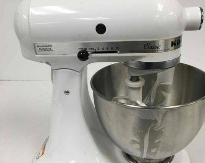 Kitchenaid Classic Model K45sswh Mixer With One Attachment. Free