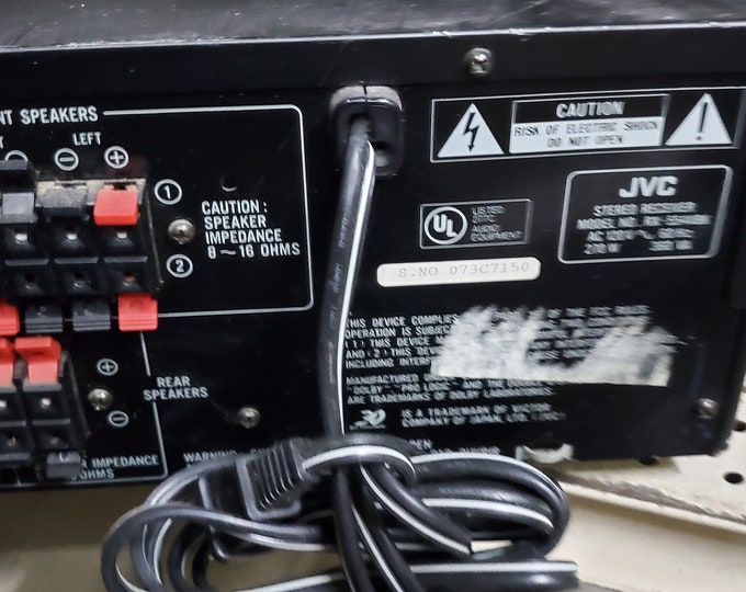 JVC RX-8000V Receiver 100 Watt Home Theater Watch Video Demo. Free ...