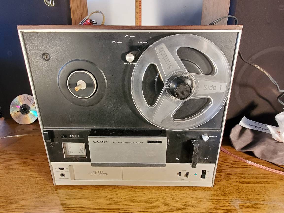 Working Sony TC-355 Reel to Reel Stereo Tape Recorder Player