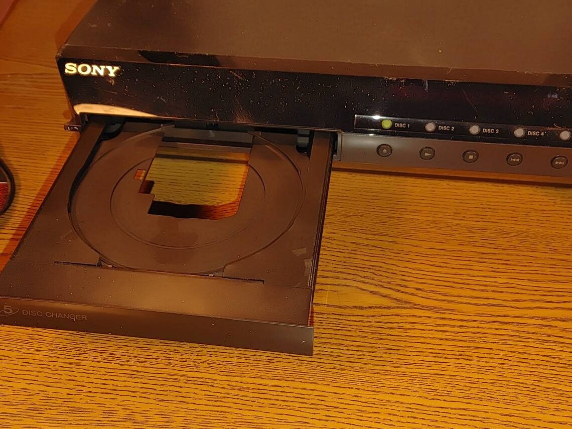 Sony 5 disc CD/DVD Player DAVHDX589W. Tested. Free Shipping. Etsy