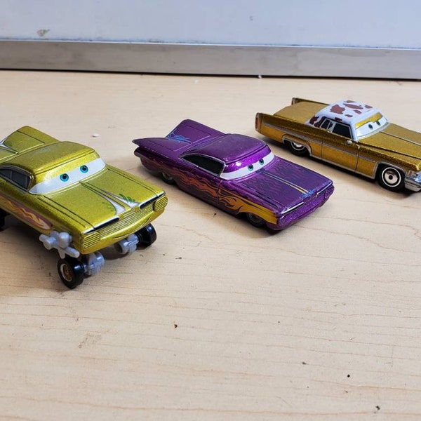 3 Disney Pixar Cars Die-Cast Cars. Free shipping