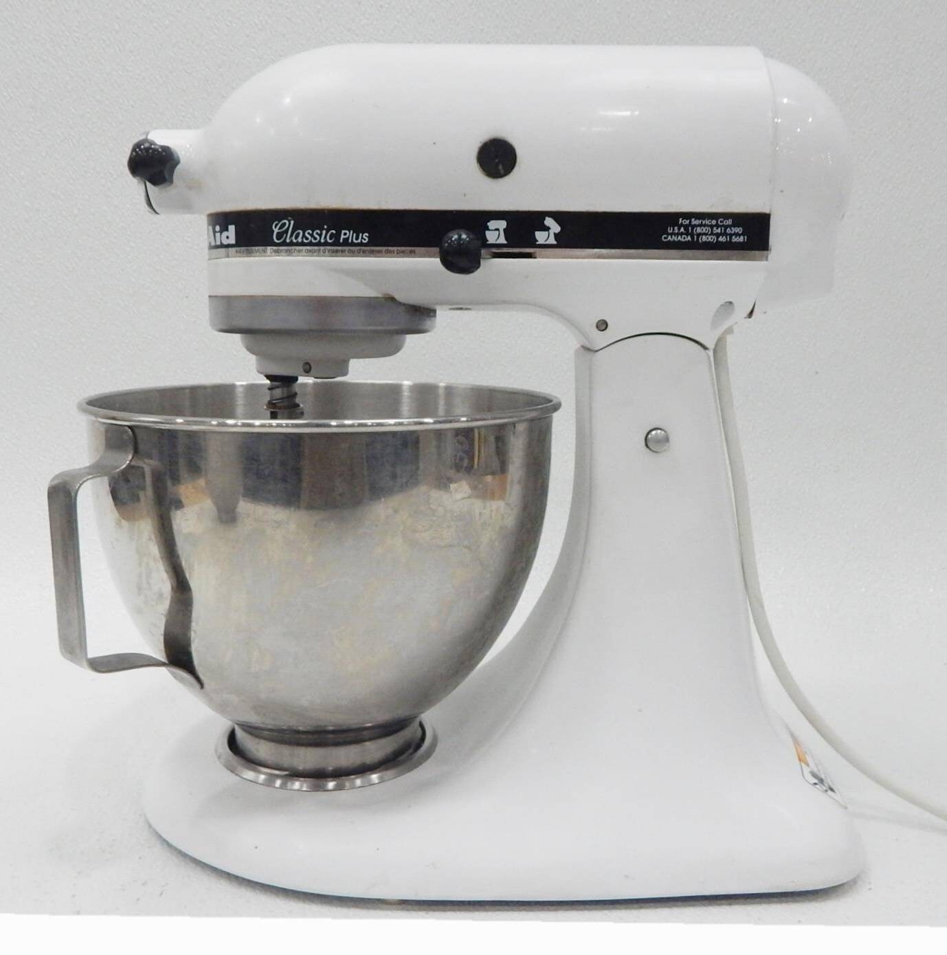 Kitchenaid Classic Plus Mixer With 2 Bowls. Free Shipping 
