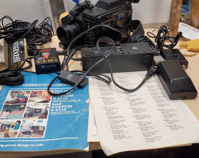 GE 99712 VHSC Camcorder, Video Camera Kit With Loads of Accessories