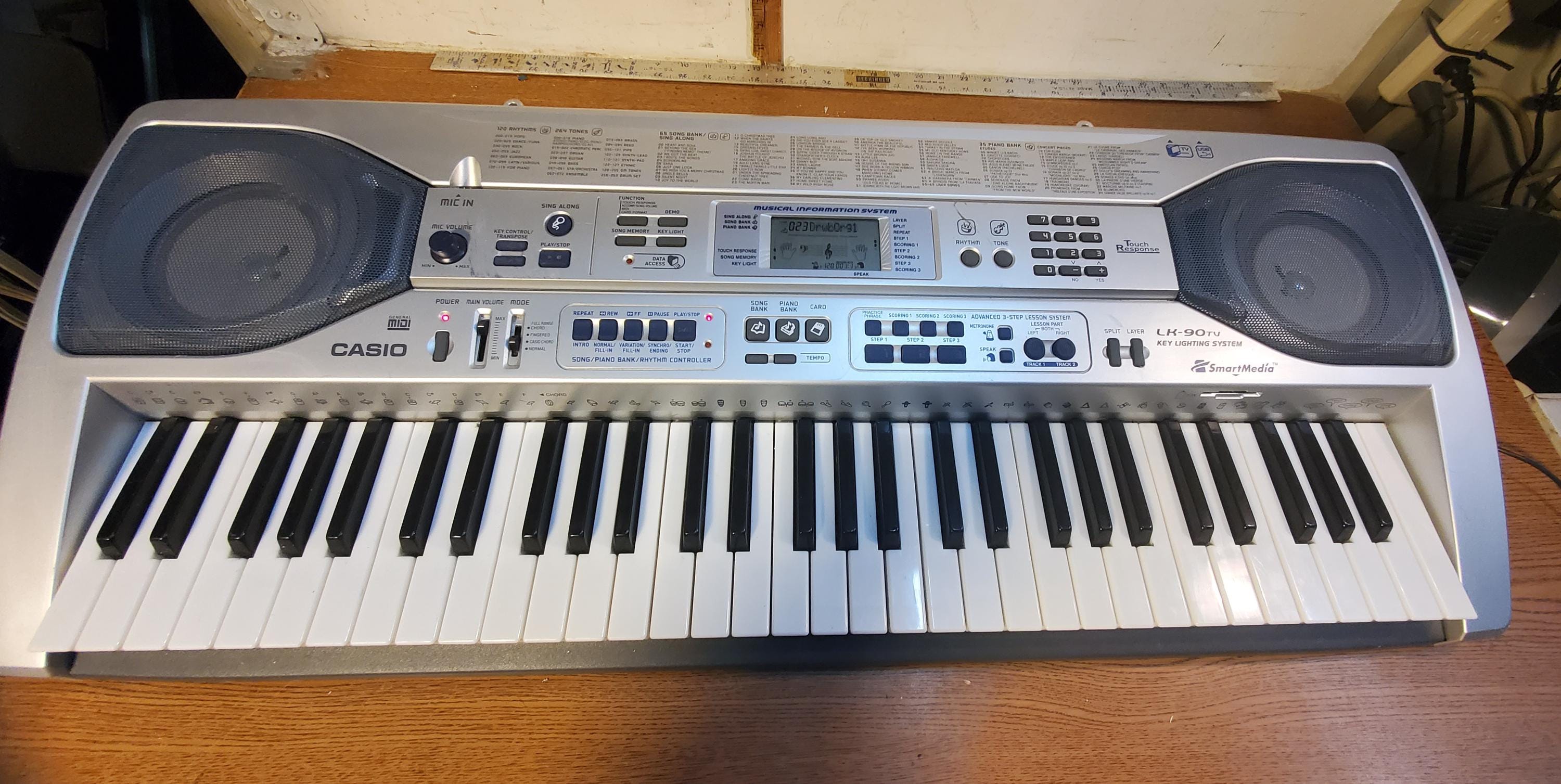 Casio Piano Keyboard Casio Lk 90tv Keyboard Casio Lk 90 Keyboard