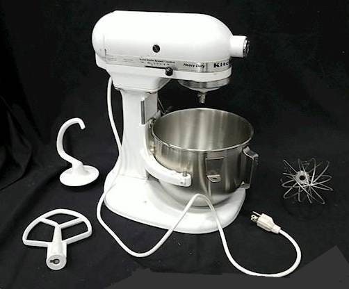 Kitchenaid Heavy Duty K5SSWH Commerical Grade Stand Mixer W/ Bowl